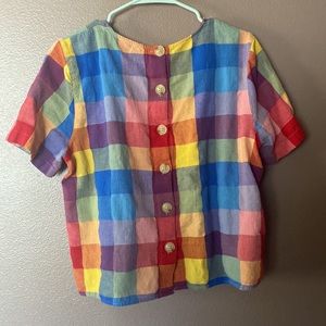 Madewell Gingham / Plaid Top